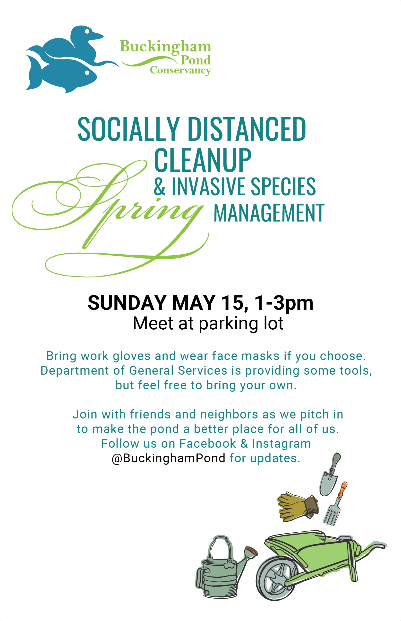 May 15th Socially Distanced Cleanup Flyer