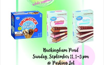 Ice Cream Social Sunday 9/11 – PLUS updates on Park Maintenance