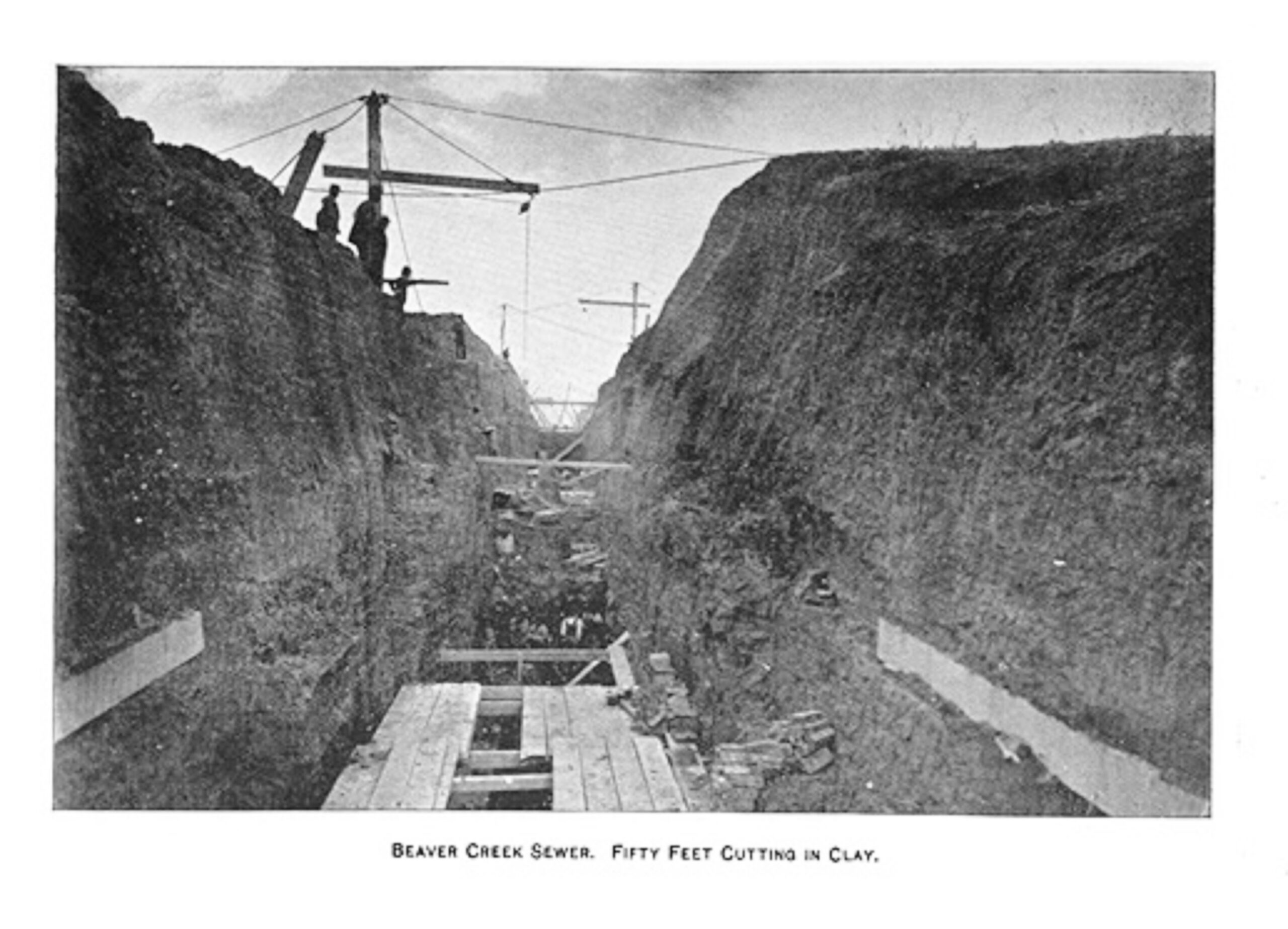 Beaver Creek Sewer System c 1896 Albany NY 1890s
